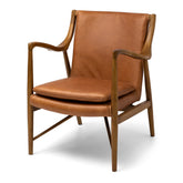 Finn Armchair - Cognac Waxed Leather