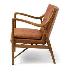 Finn Armchair - Cognac Waxed Leather