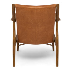 Finn Armchair - Cognac Waxed Leather