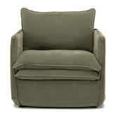 Hamilton Slipcover Armchair - Khaki