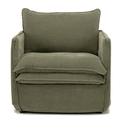 Hamilton Slipcover Armchair - Khaki