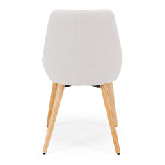 Bari Dining Chair Cream/Oak