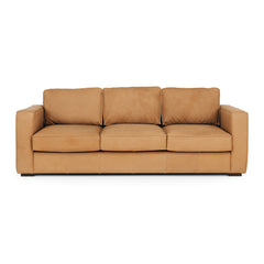 Maury 3 Seater Leather Sofa - Tobacco Brown
