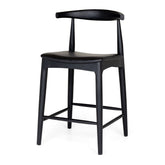 Elbow Bar Stool - Black Oak