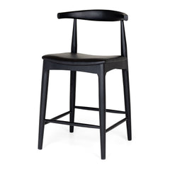 Elbow Bar Stool - Black Oak