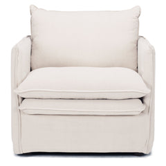 Hamilton Slipcover Armchair - Oatmeal