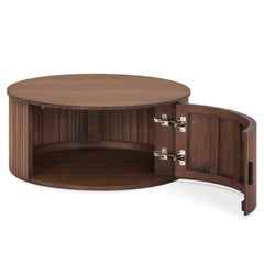 Palliser Walnut Round Coffee Table