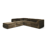 Harmony 4 Seater Modular Corner Chaise LHF - Olive
