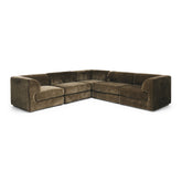 Harmony 5 Seater Modular Corner Sofa - Olive