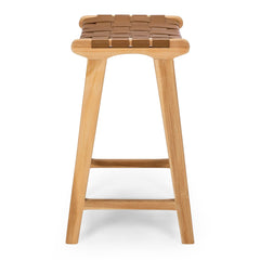 Indo Bar Stool - Saddle Brown