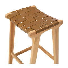 Indo Bar Stool - Saddle Brown
