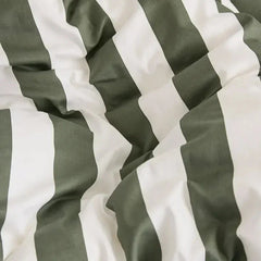 Organic Cotton Duvet - Matcha Stripes