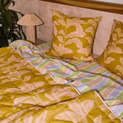 Meridian Gold Quilted Throw
