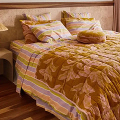 Meridian Gold Quilted Throw