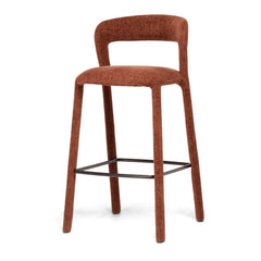 Munich Bar Stool - Rust Burgundy