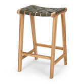 Indo Bar Stool - Olive Green