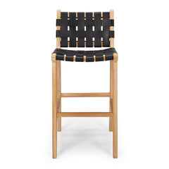 Indo High-back Bar Stool - Black