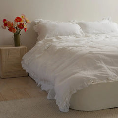 French Flax Ruffle Pillowcases