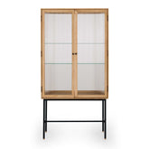 Kobe Oak and Glass Cabinet