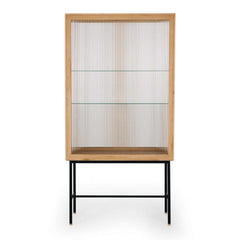 Kobe Oak and Glass Cabinet