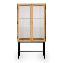 Kobe Oak and Glass Cabinet