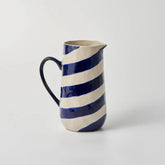 Cabana Stripe Jug Blue