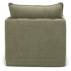 Hamilton Slipcover Armchair - Khaki