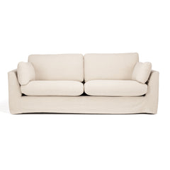 Carson Slipcover 3 Seater Sofa - Oatmeal