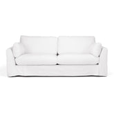 Carson Slipcover 3 Seater Sofa - White