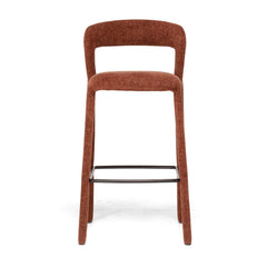 Munich Bar Stool - Rust Burgundy