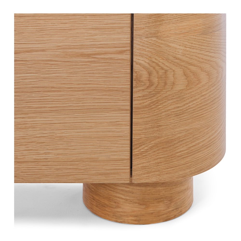 Akita Natural Oak Bar Cabinet (Marble Top)