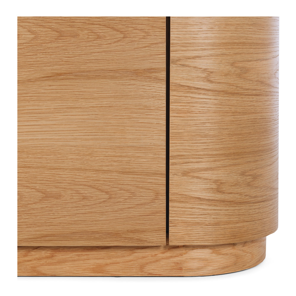 Akita Natural Oak Entertainment Unit (Marble Top)