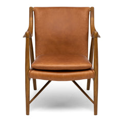 Finn Armchair - Cognac Waxed Leather