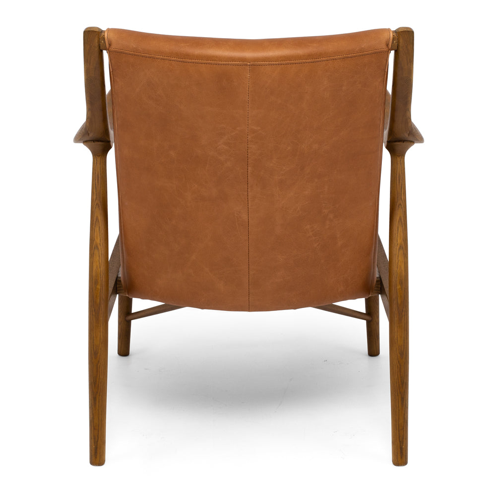 Finn Armchair - Cognac Waxed Leather