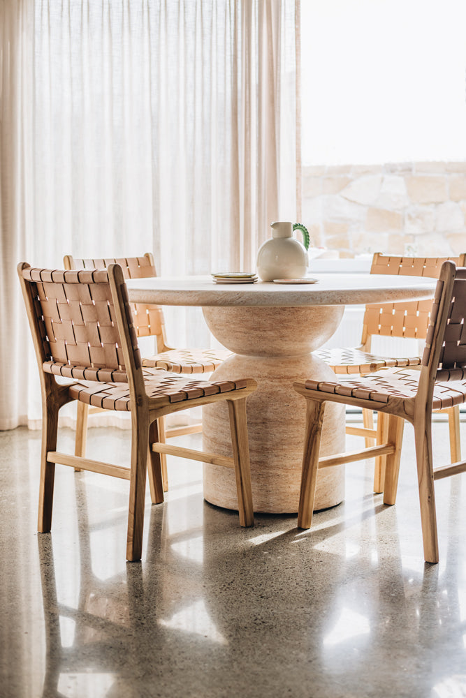 Indo Dining Chair - Plush Pink