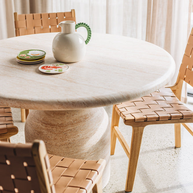 Indo Dining Chair - Plush Pink