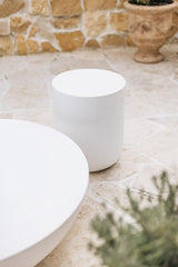 Blanc Concrete Outdoor Side Table
