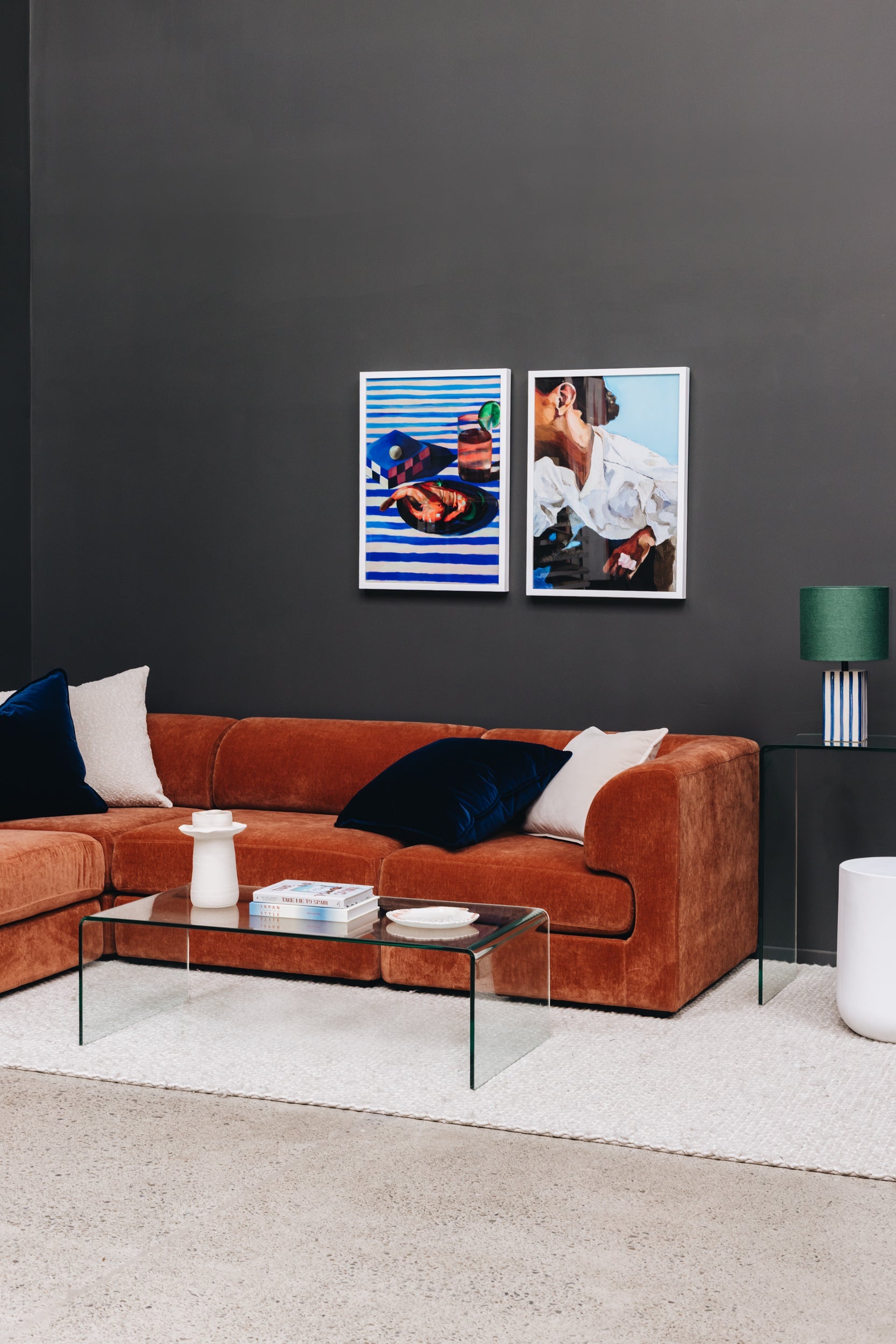Harmony 5 Seater Modular Corner Sofa - Rust