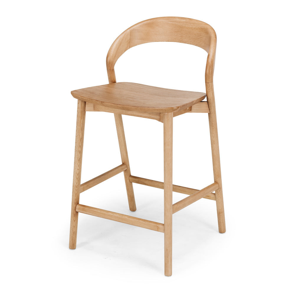 Meg Bar Stool - Natural Oak