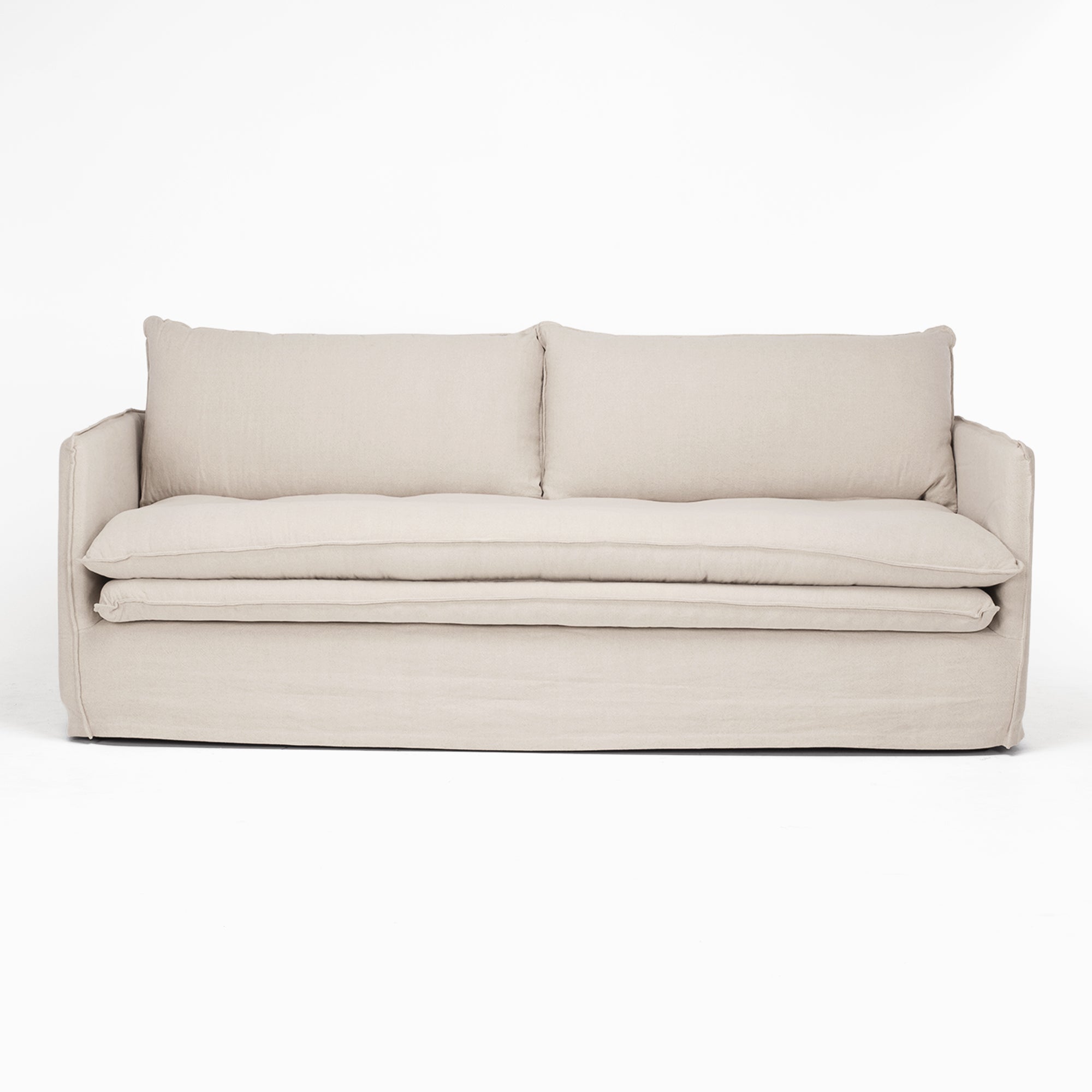 Hamilton Slipcover 3 Seater Sofa - Oatmeal