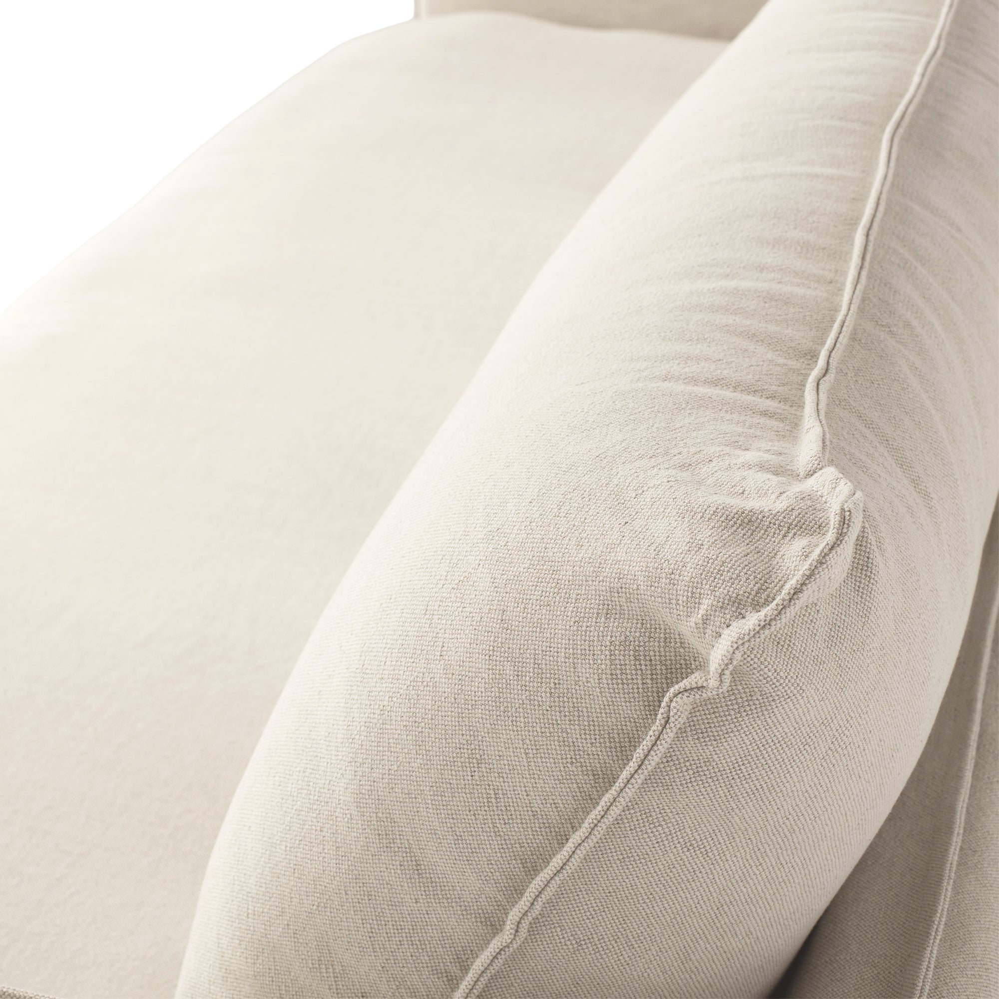 Hamilton Slipcover 3 Seater Sofa - Oatmeal