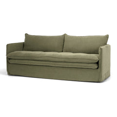Hamilton Slipcover 3 Seater Sofa - Khaki