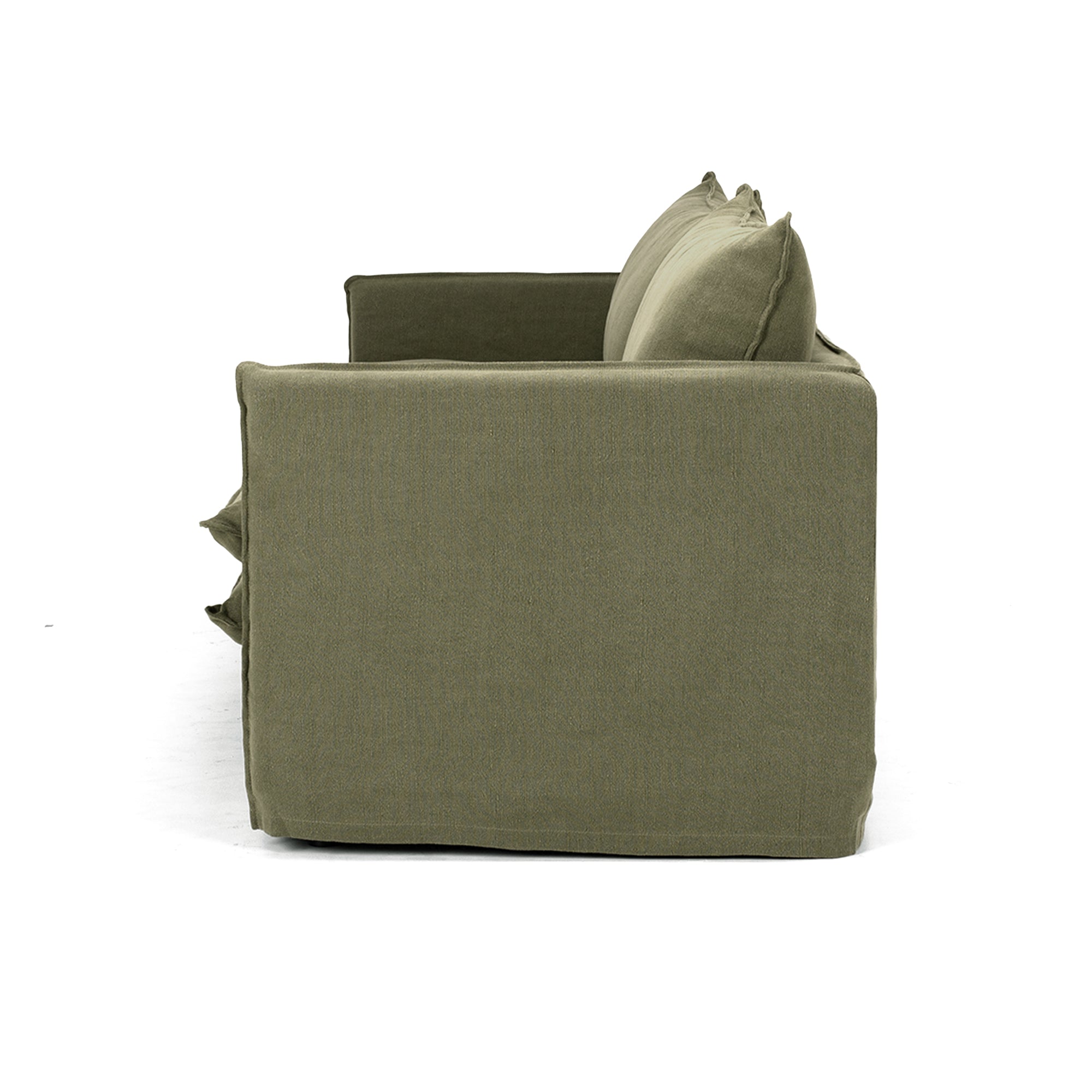Hamilton Slipcover 3 Seater Sofa - Khaki