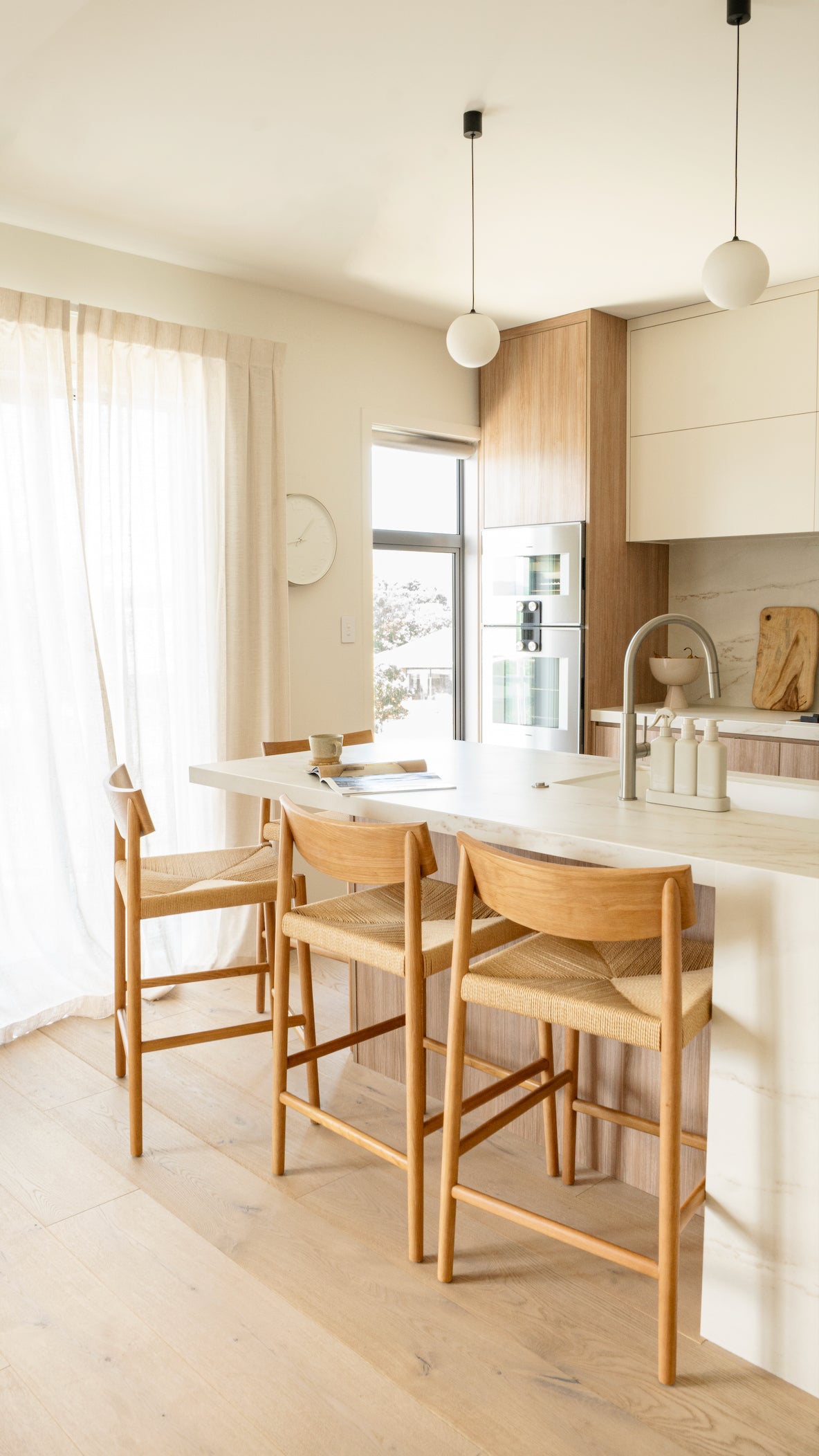 Ingrid Bar Stool - Natural Oak