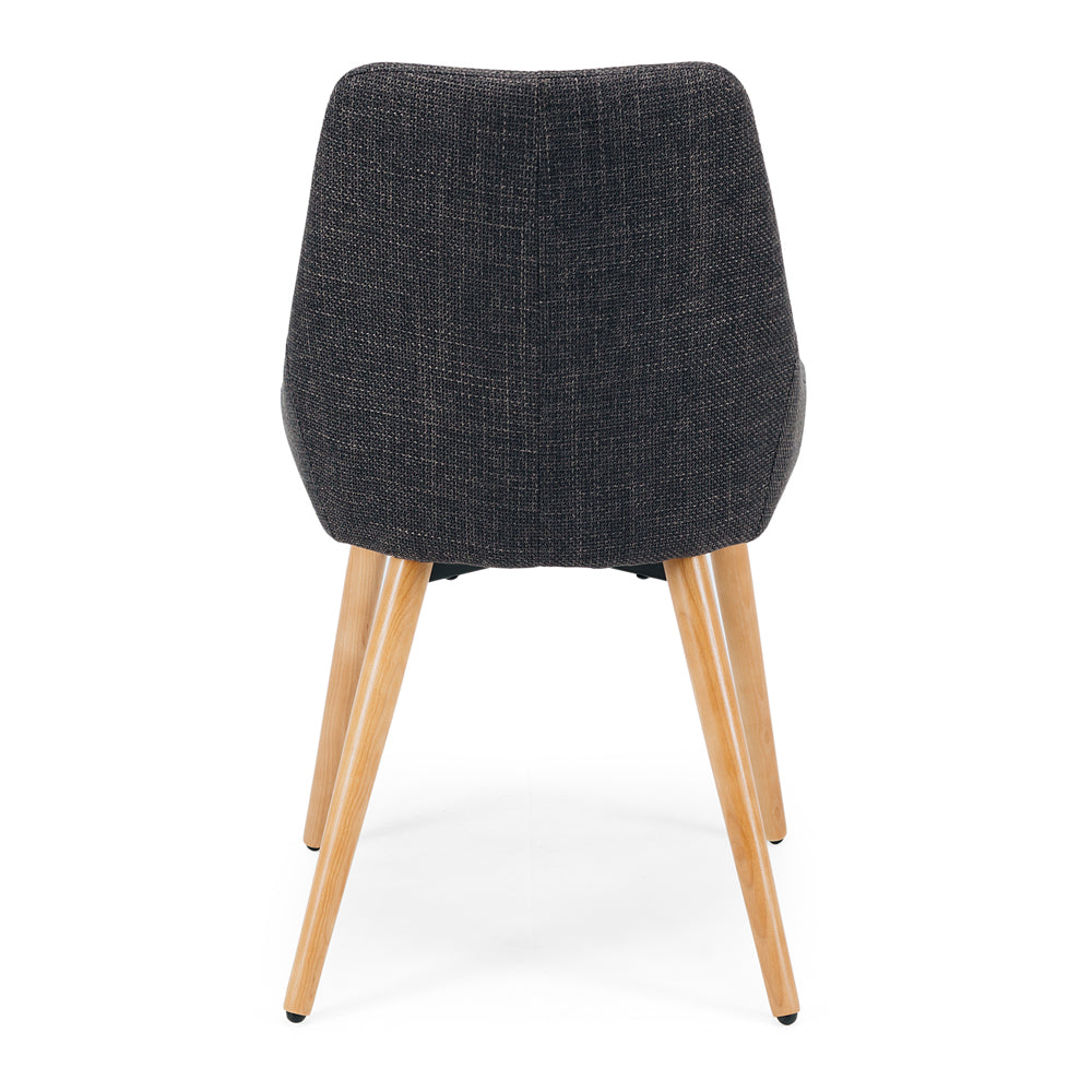 Bari Dining Chair Dark Grey/Oak