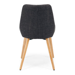 Bari Dining Chair Dark Grey/Oak