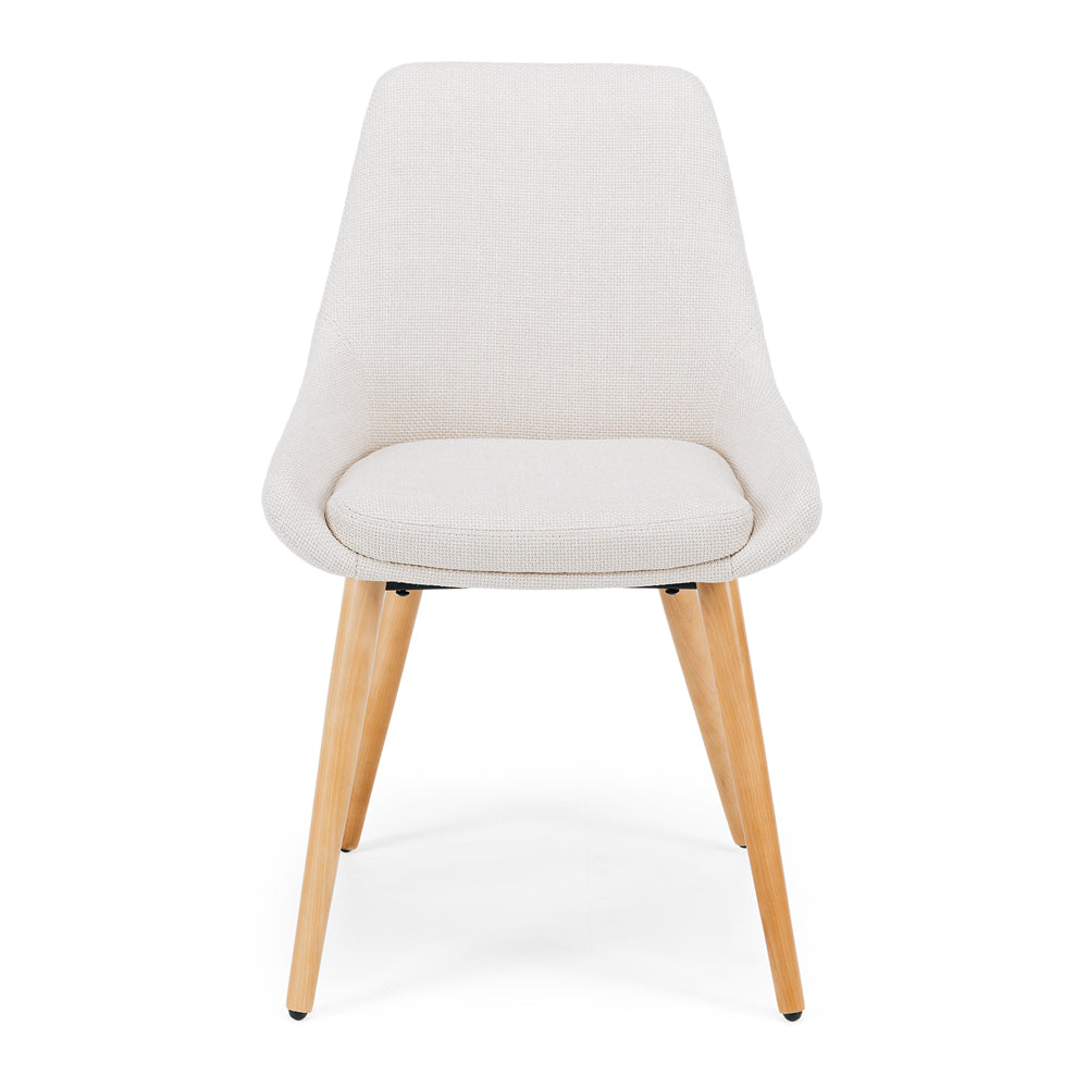 Bari Dining Chair Cream/Oak