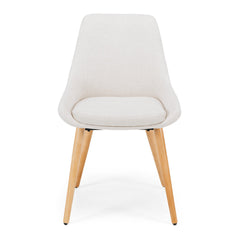 Bari Dining Chair Cream/Oak