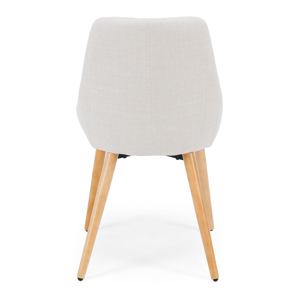 Bari Dining Chair Cream/Oak