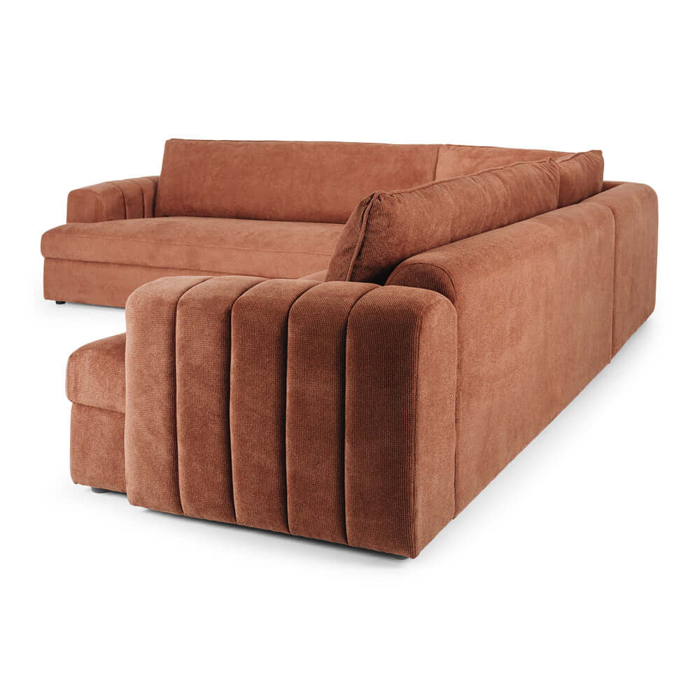 Gotto Corner Sofa - Caramel